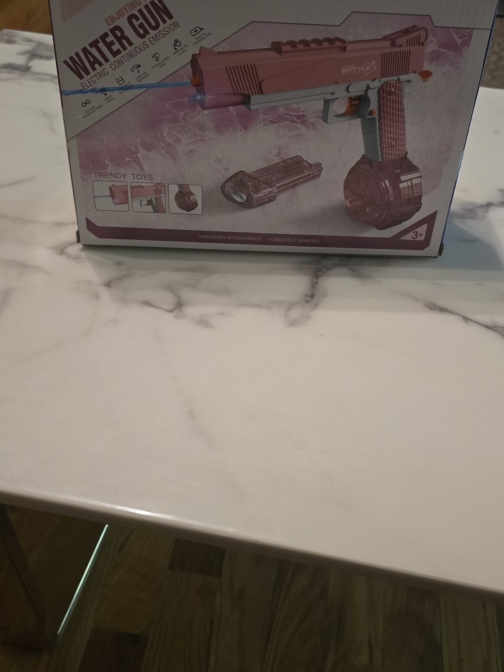 Pink Water Gun Toy - Electric Continuous Emission